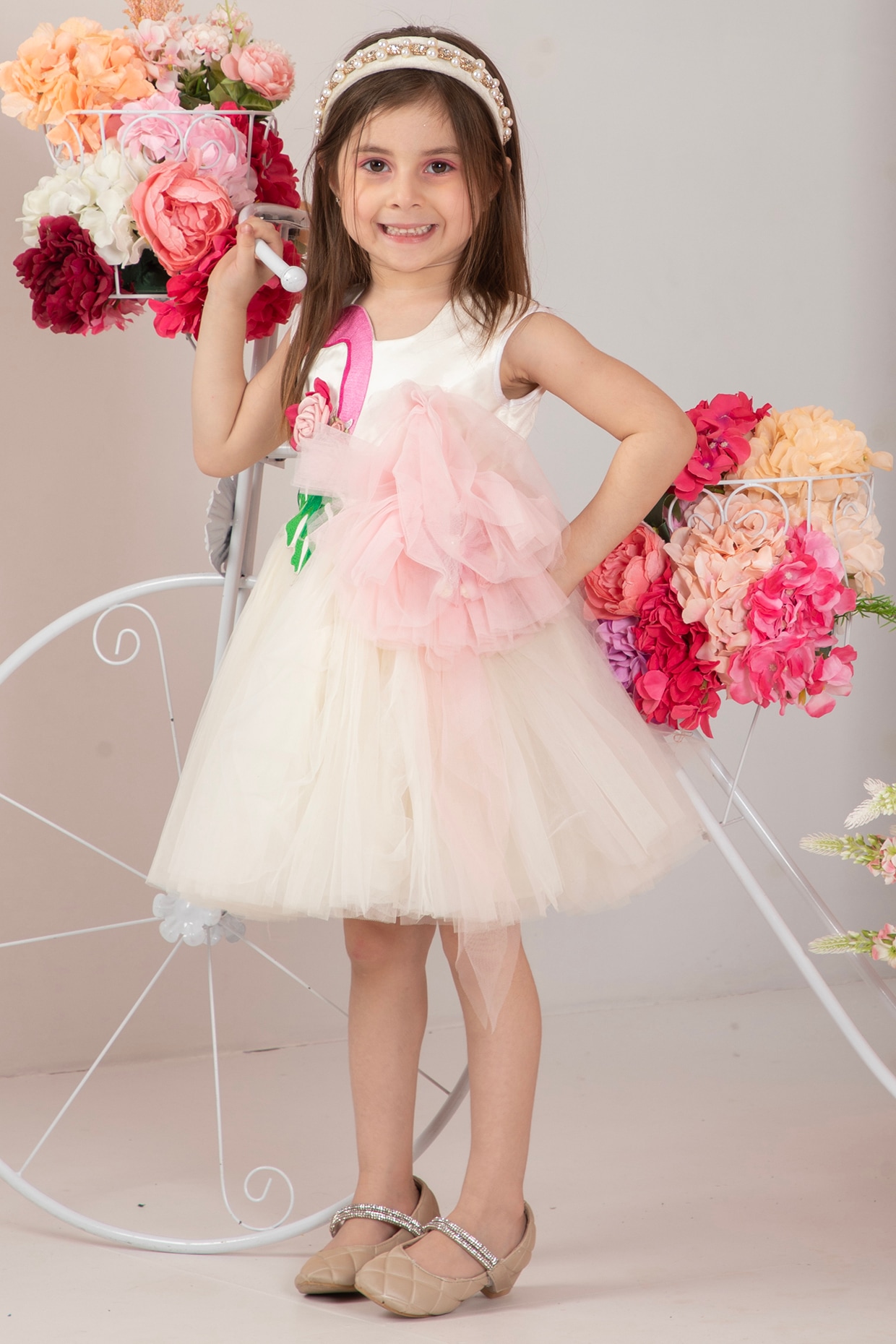 Buy DiscoballGirls Princess Dress Sequin Tulle Flower Pageant Birthday  Party Wedding Bridesmaid Girl Dresses for 3-12 Years Online at  desertcartINDIA