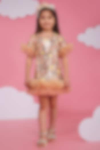 Multi-Colored Sequins Dress For Girls by Hoity Moppet at Pernia's Pop Up Shop