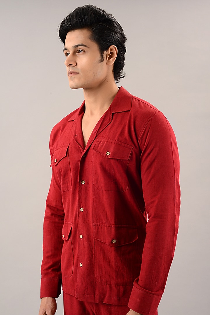 Rust Red Linen Cotton Co-Ord Set by House of K.C at Pernia's Pop Up Shop