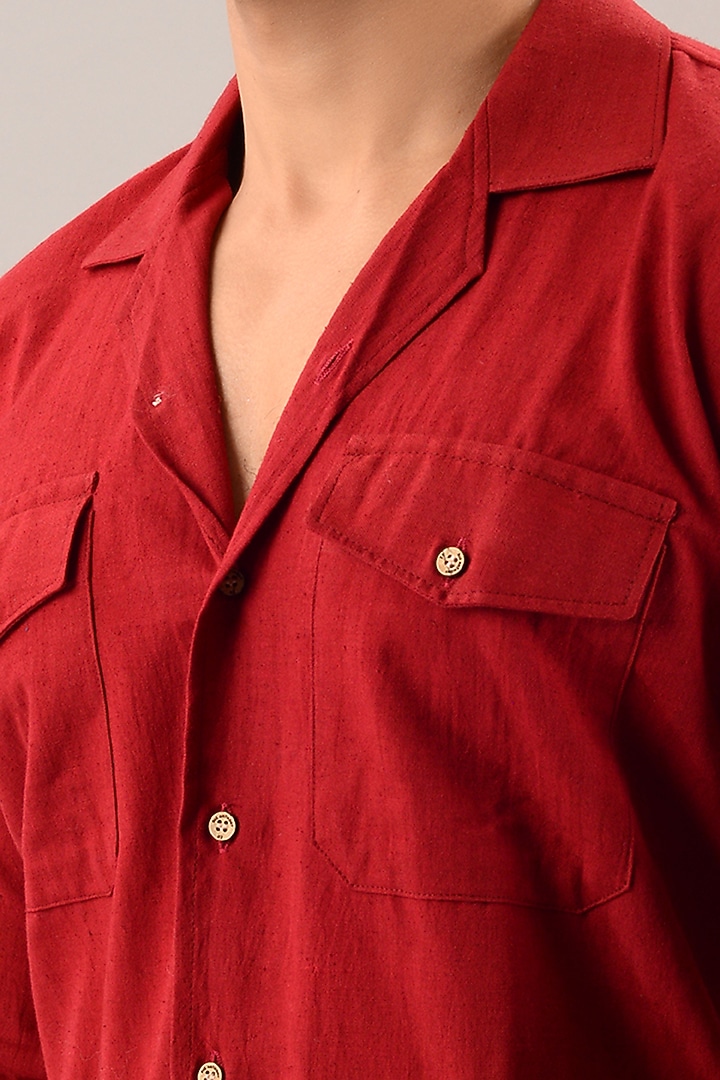 Rust Red Linen Cotton Co-Ord Set by House of K.C at Pernia's Pop Up Shop