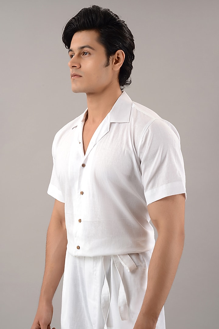 White Linen Cotton Jumpsuit by House of K.C at Pernia's Pop Up Shop