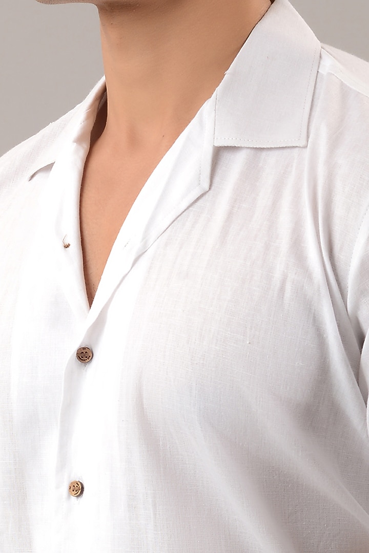 White Linen Cotton Jumpsuit by House of K.C at Pernia's Pop Up Shop