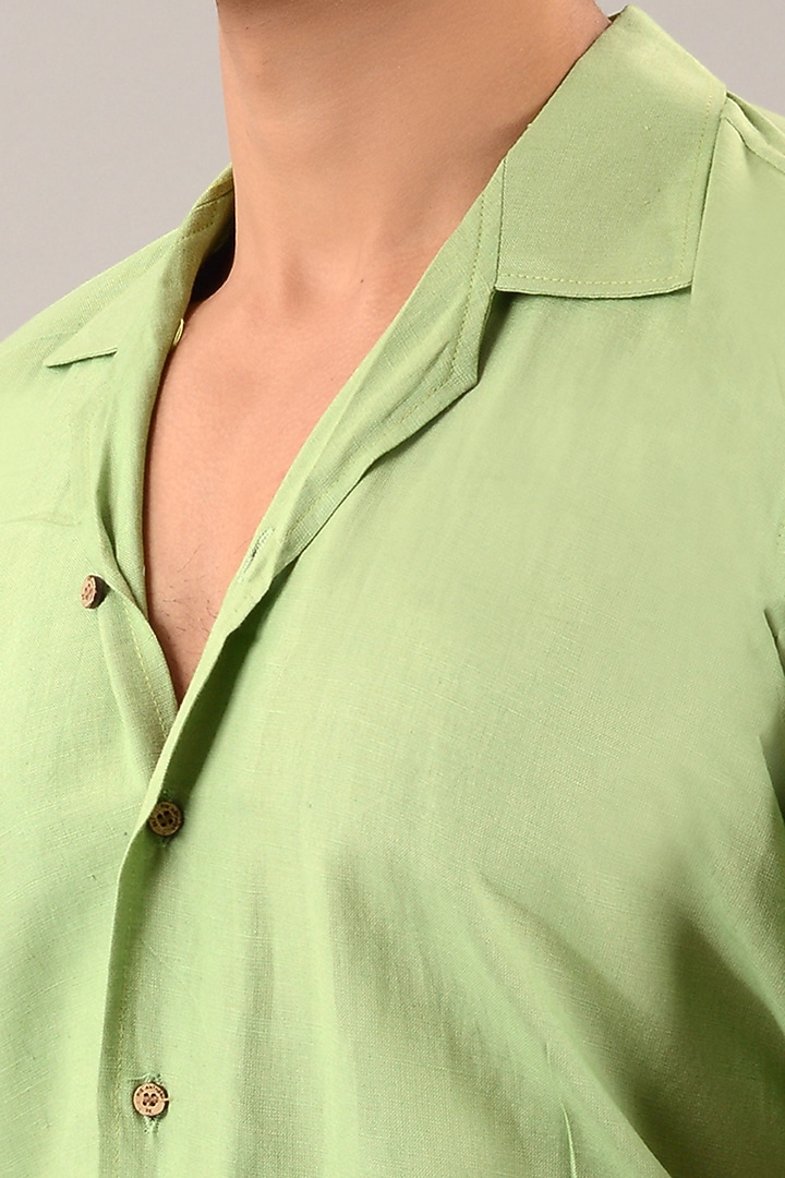 Mint Green Linen Cotton Jumpsuit by House of K.C at Pernia's Pop Up Shop