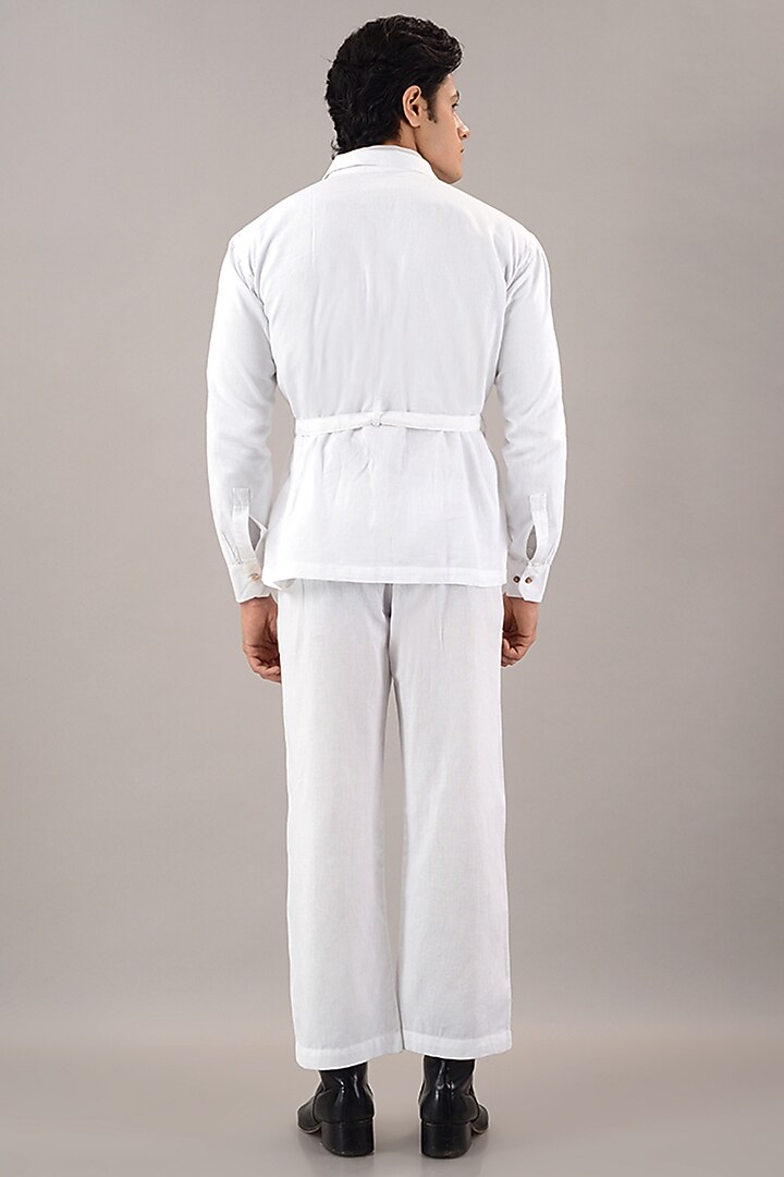 White Linen Cotton Co-Ord Set by House of K.C at Pernia's Pop Up Shop