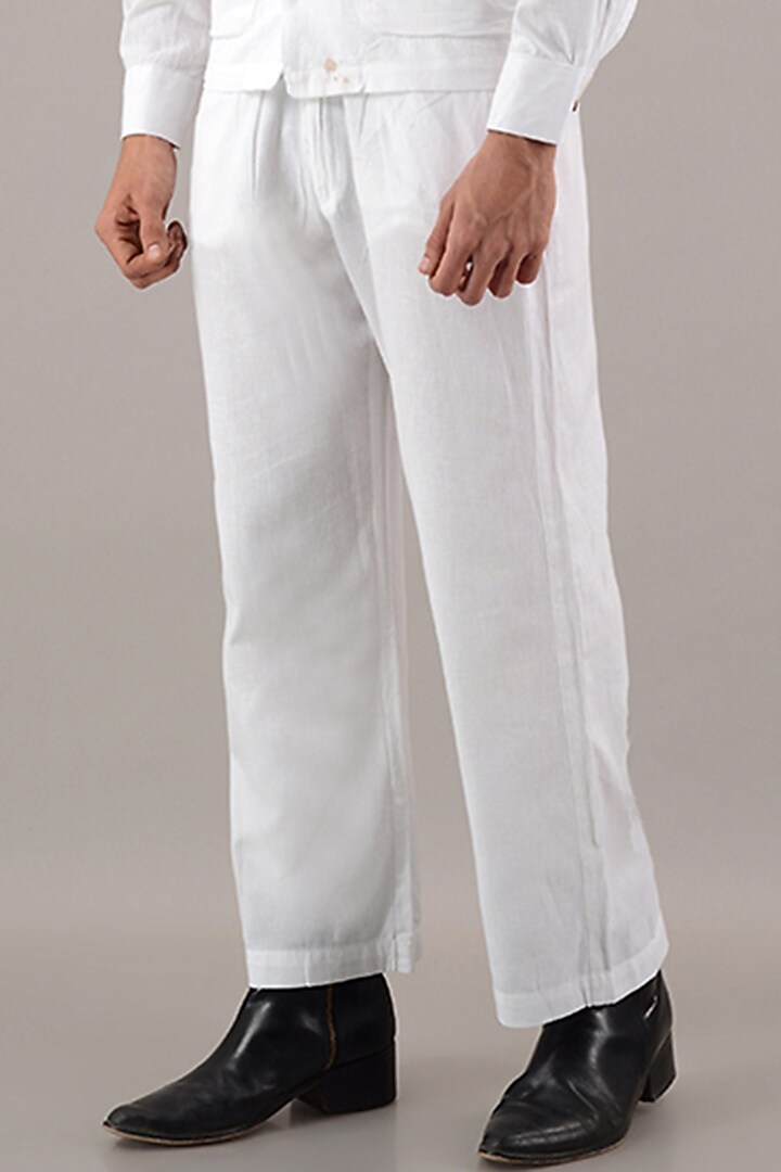 White Linen Cotton Co-Ord Set by House of K.C at Pernia's Pop Up Shop