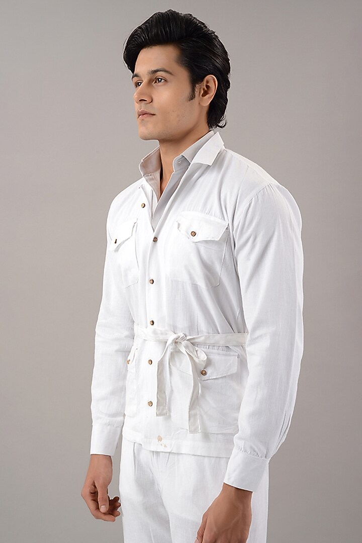 White Linen Cotton Co-Ord Set by House of K.C at Pernia's Pop Up Shop