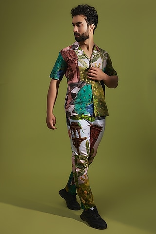 Multi-Colored Pure Cotton Digital Printed Co-Ord Set by House of K.C