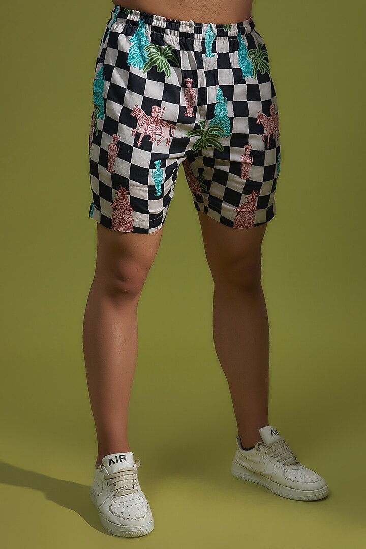 White Pure Cotton Digital Printed Co-Ord Set by House of K.C at Pernia's Pop Up Shop