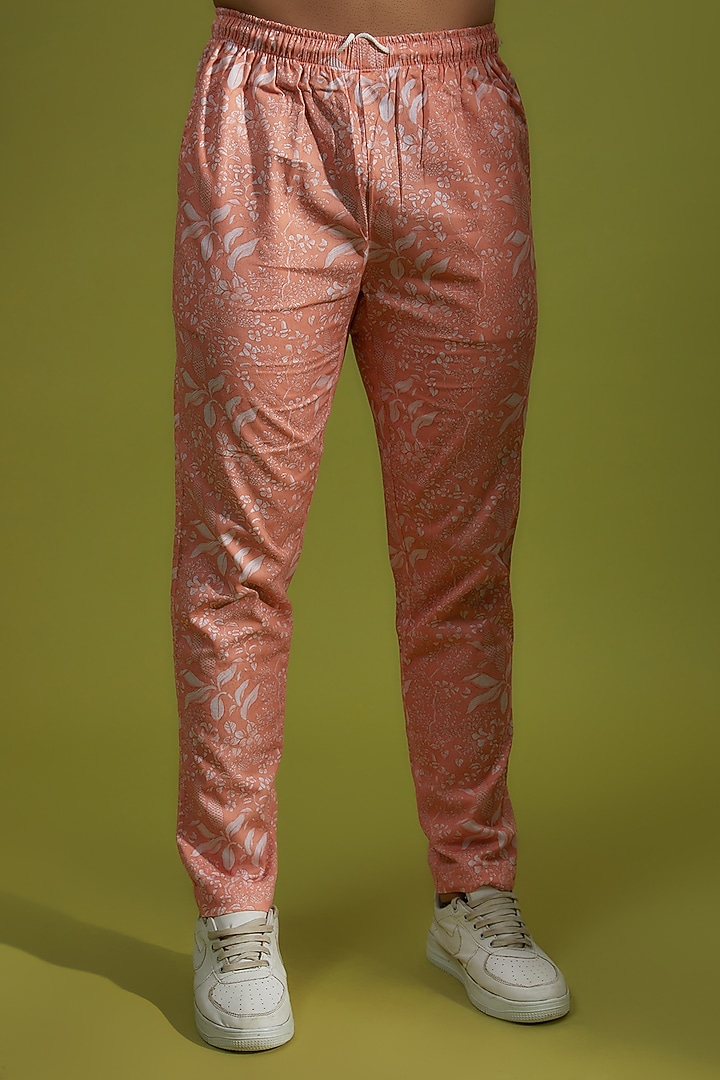 Peach Pure Cotton Digital Printed Co-Ord Set by House of K.C at Pernia's Pop Up Shop