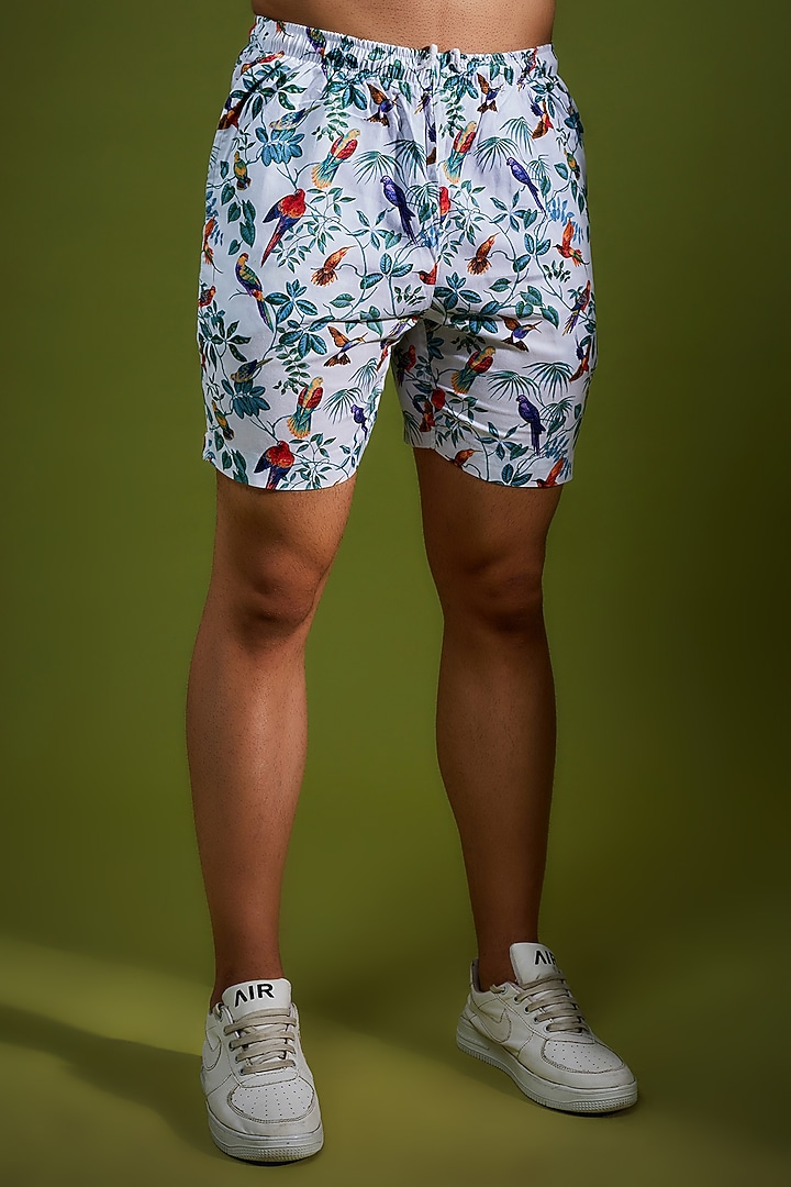 White Pure Cotton Printed Co-Ord Set by House of K.C at Pernia's Pop Up Shop