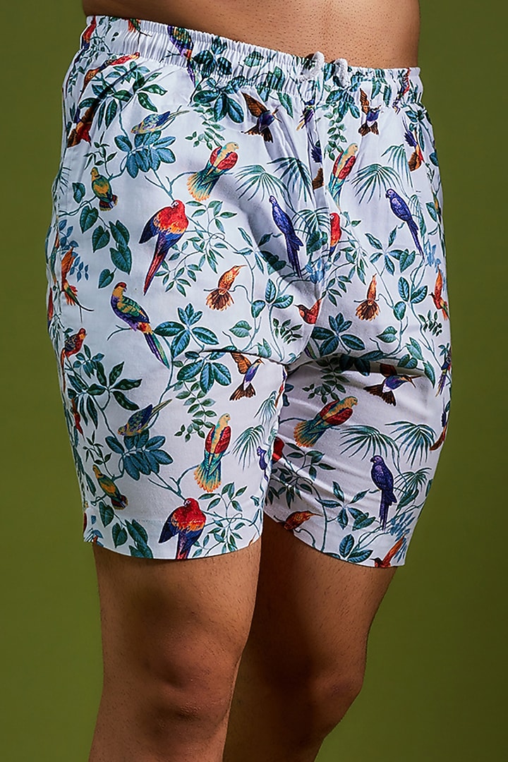 White Pure Cotton Printed Co-Ord Set by House of K.C at Pernia's Pop Up Shop