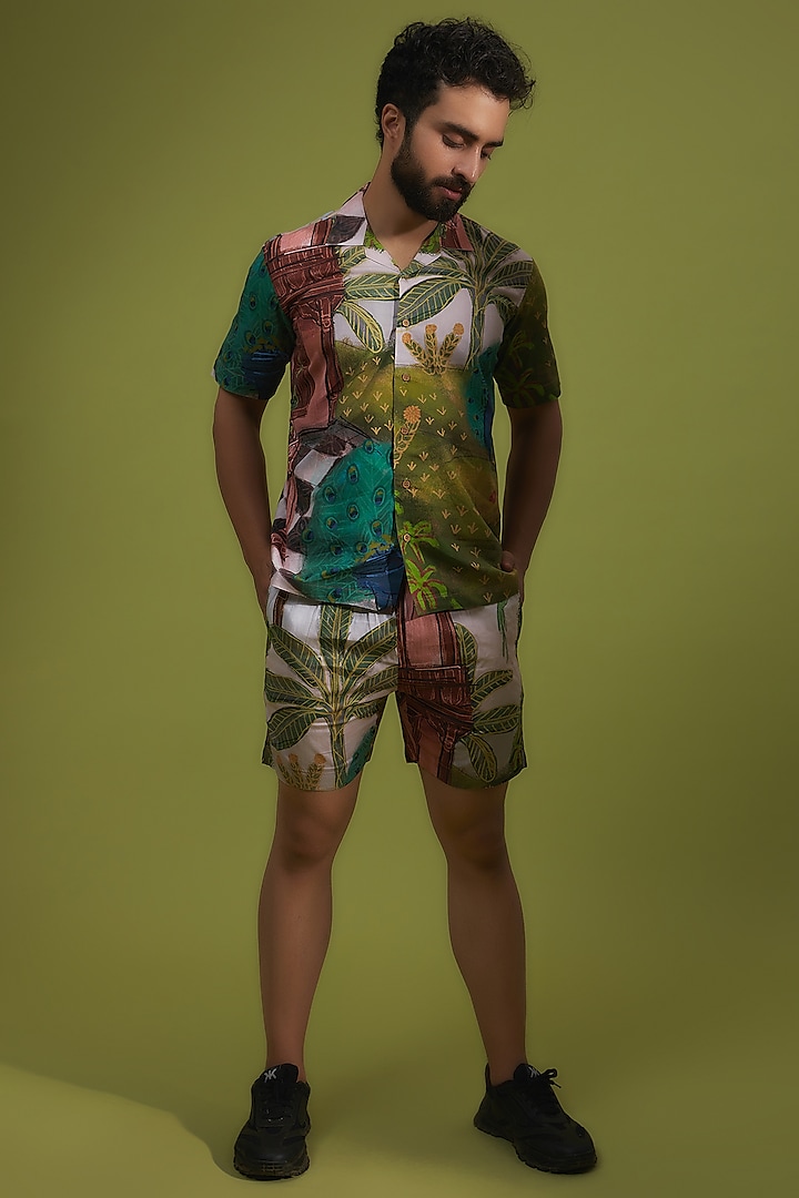 Multi-Colored Pure Cotton Digital Printed Co-Ord Set by House of K.C
