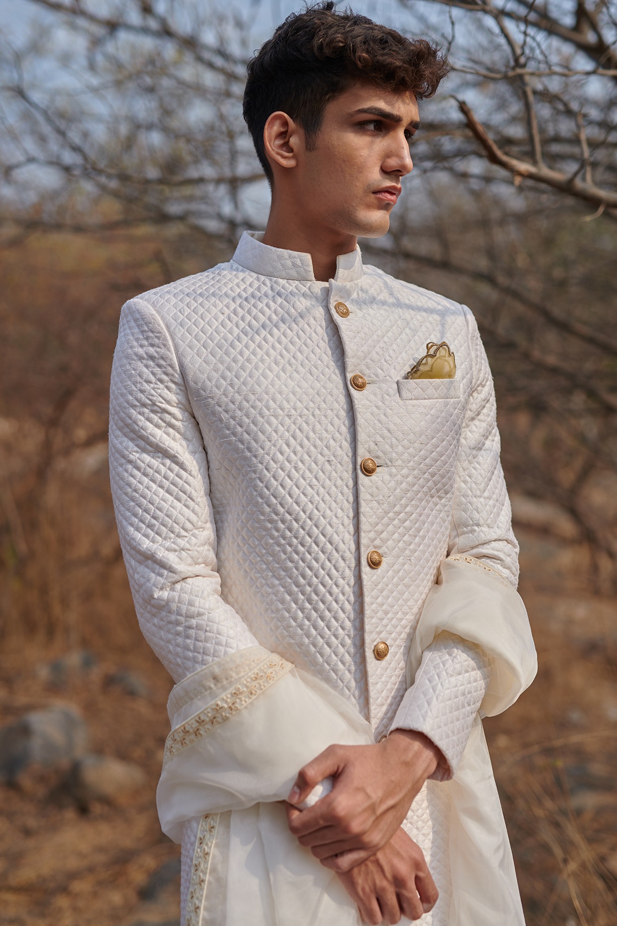 Off white outlet sherwani