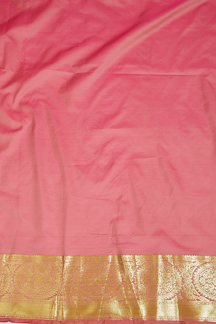 Cream & Golden Kanjivaram Silk Festive Saree by House of Dhriti at Pernia's Pop Up Shop