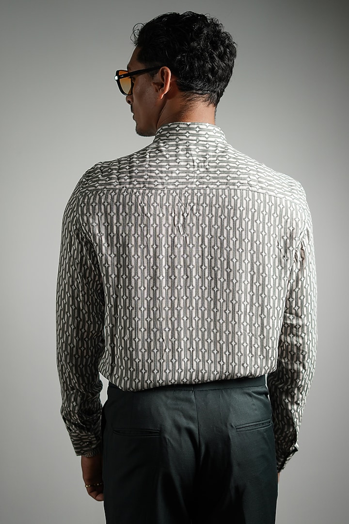 Deep Green Modal Twill Party Wear Shirt by House of Sannidhi at Pernia's Pop Up Shop