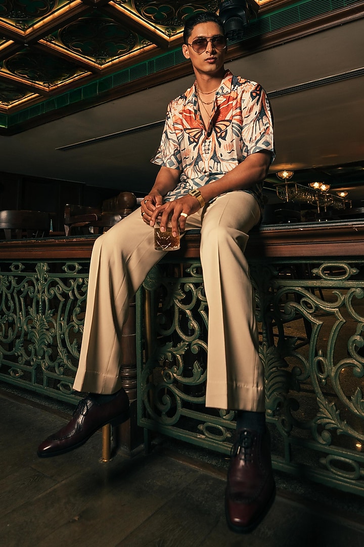 Multi-Colored Modal Satin Summer Shirt by House of Sannidhi at Pernia's Pop Up Shop