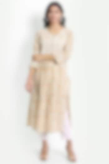 Multi-Colored Chikankari Kurta by House Of Kari at Pernia's Pop Up Shop