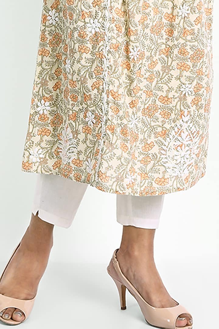 Multi-Colored Hand Embroidered Kurta by House Of Kari at Pernia's Pop Up Shop