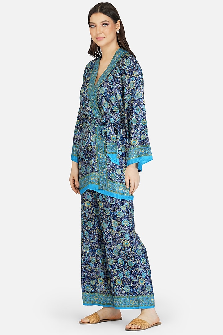 Blue Printed Co-Ord Set by House Of Kari at Pernia's Pop Up Shop