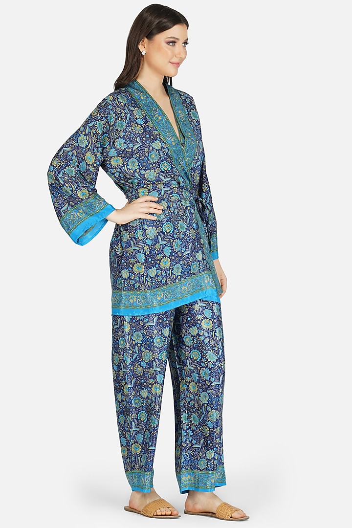 Blue Printed Co-Ord Set by House Of Kari at Pernia's Pop Up Shop