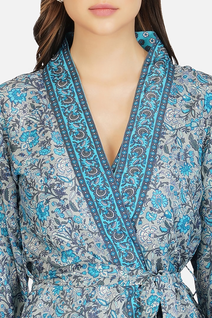 Blue Co-Ord Set With Print by House Of Kari at Pernia's Pop Up Shop