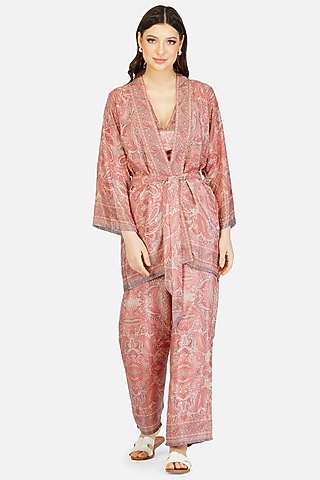 Multi-Colored Printed Co-Ord Set by House Of Kari