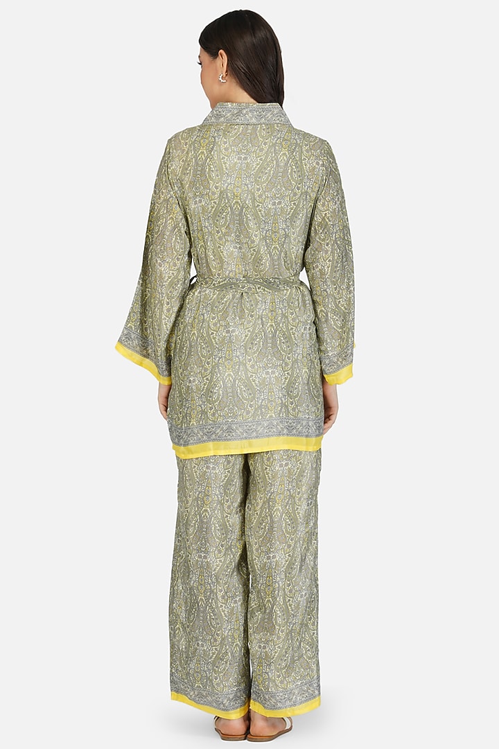 Grey Printed Co-Ord Set by House Of Kari at Pernia's Pop Up Shop