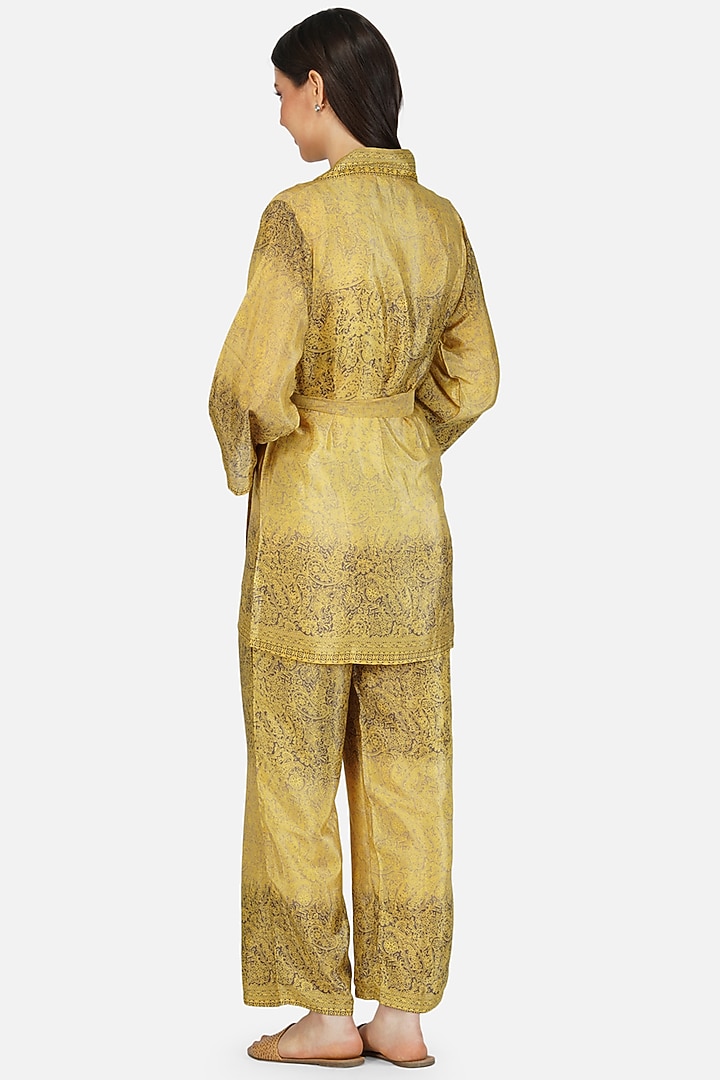 Yellow Printed Co-Ord Set by House Of Kari at Pernia's Pop Up Shop