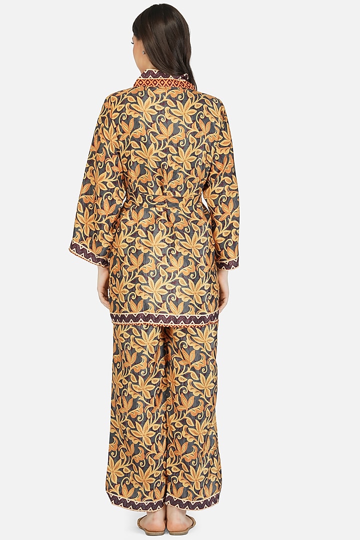 Multi-Colored Poly Silk Printed Co-Ord Set by House Of Kari at Pernia's Pop Up Shop