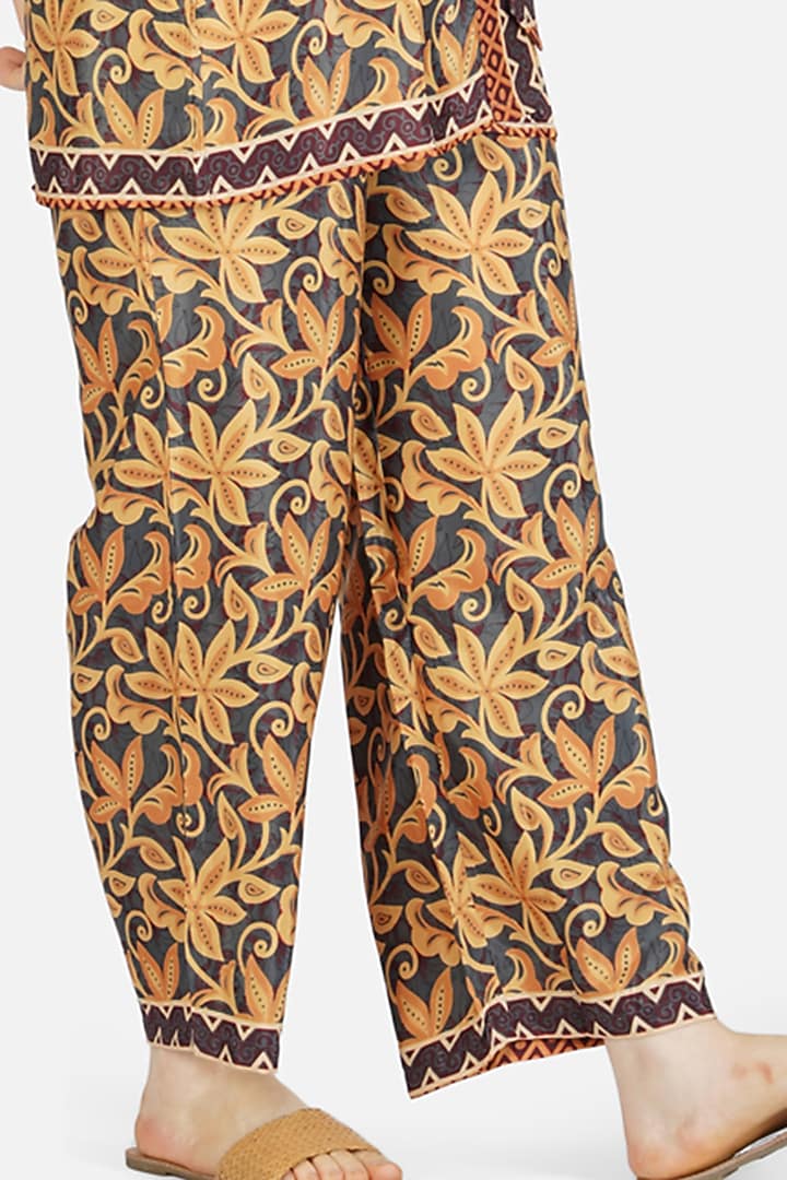 Multi-Colored Poly Silk Printed Co-Ord Set by House Of Kari at Pernia's Pop Up Shop