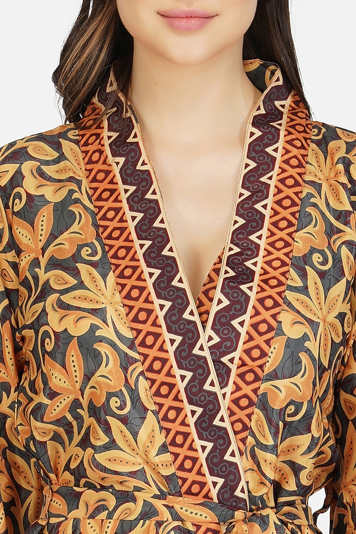 Multi-Colored Poly Silk Printed Co-Ord Set by House Of Kari at Pernia's Pop Up Shop