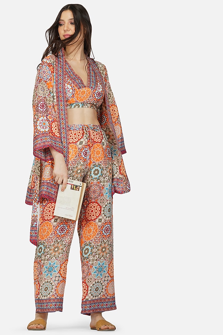 Multi-Colored Co-Ord Set With Print by House Of Kari at Pernia's Pop Up Shop