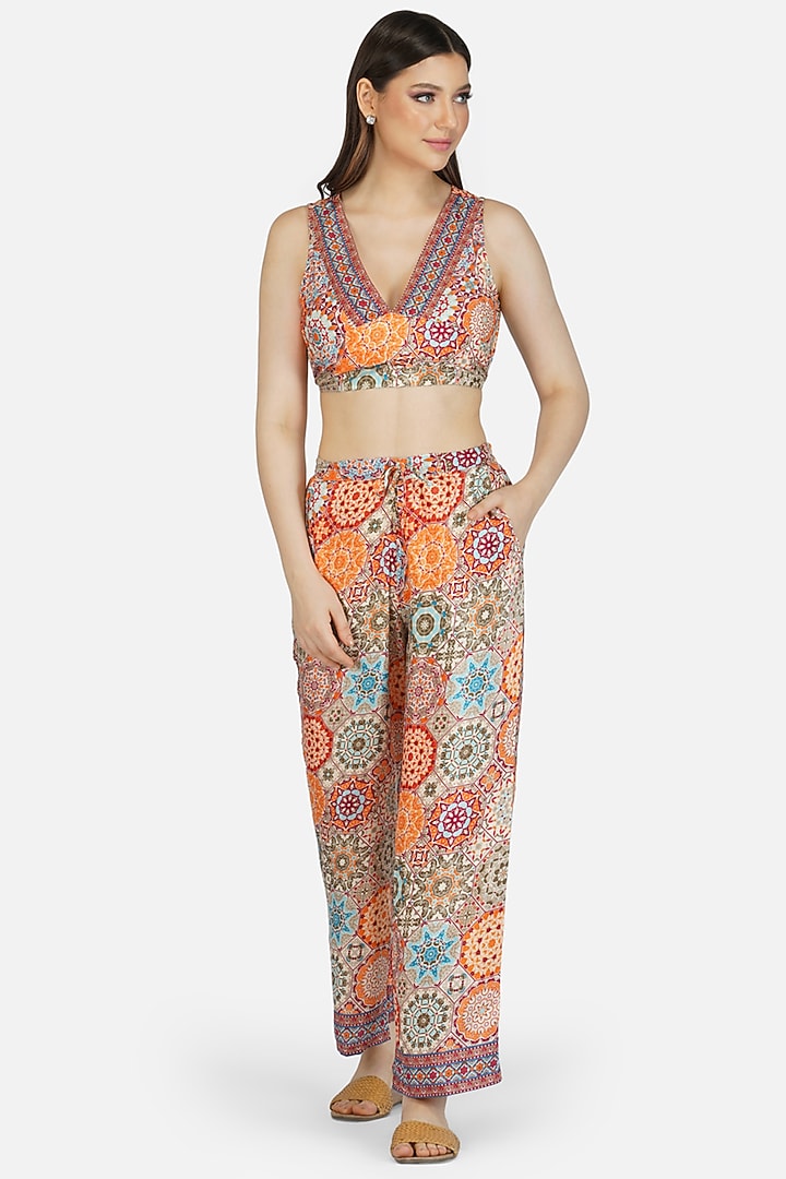 Multi-Colored Co-Ord Set With Print by House Of Kari at Pernia's Pop Up Shop