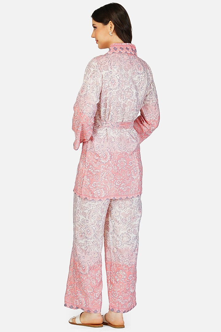 Pink Printed Co-Ord Set by House Of Kari at Pernia's Pop Up Shop