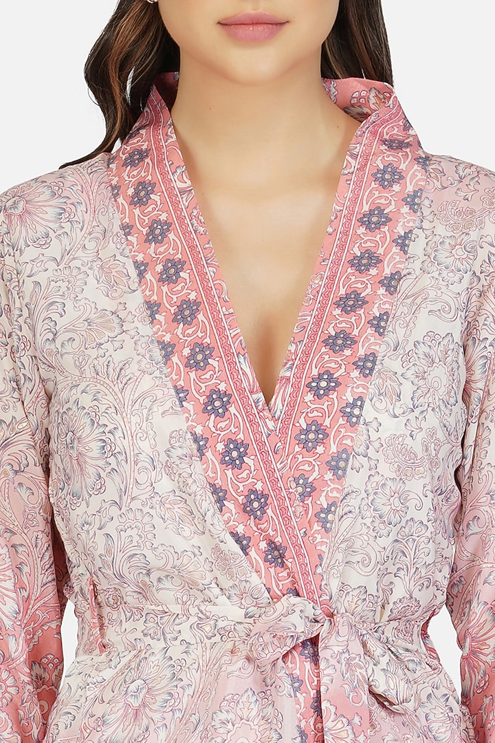 Pink Printed Co-Ord Set by House Of Kari at Pernia's Pop Up Shop