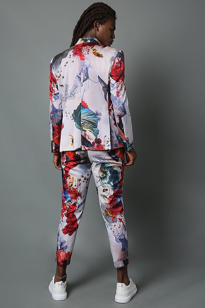 Multi-Colored Printed Suit Set by HOUSE OF THREE MEN at Pernia's Pop Up Shop