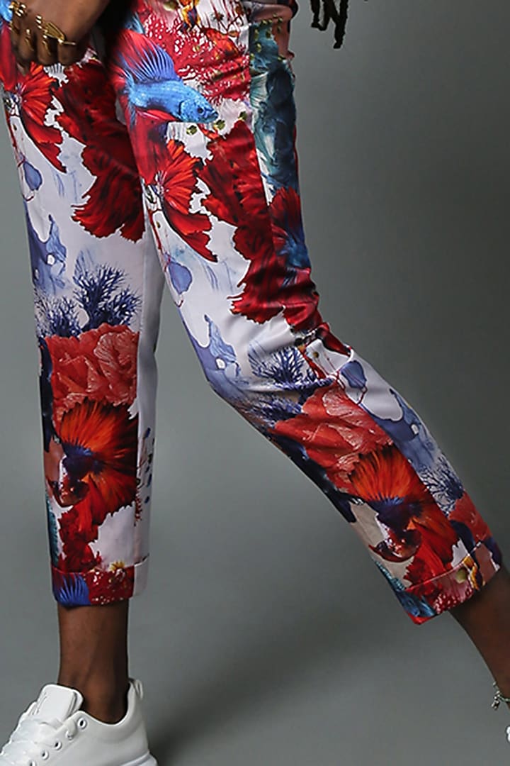 Multi-Colored Printed Suit Set by HOUSE OF THREE MEN at Pernia's Pop Up Shop