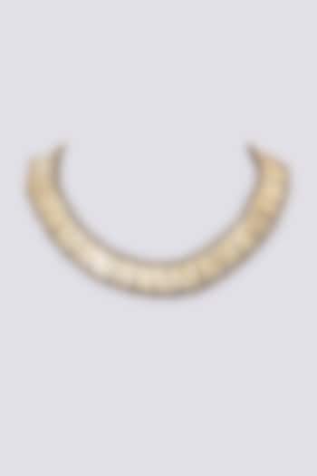 Gold Finish Qabeela Necklace by House Of Tuhina