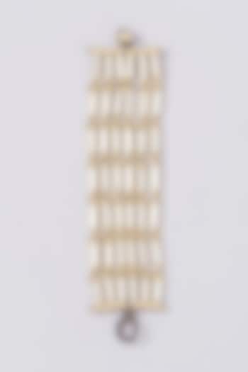Gold Finish Zara Link Bracelet by House Of Tuhina