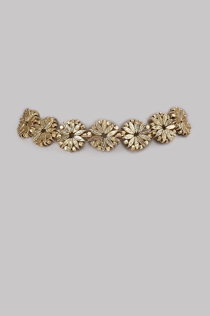 Gold Finish Necklace by House of Tuhina at Pernia's Pop Up Shop