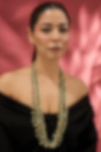 Gold Finish Water Pearl Necklace by House of Tuhina at Pernia's Pop Up Shop