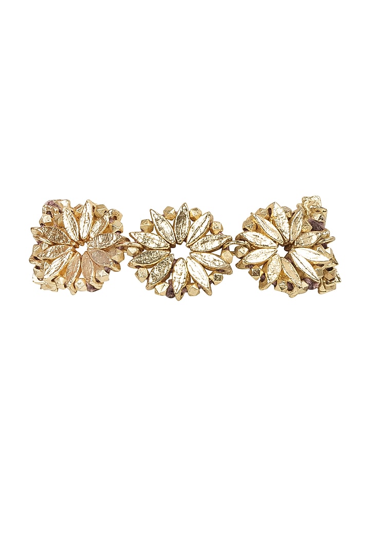 Gold Finish Freshwater Pearl Bracelet by House of Tuhina at Pernia's Pop Up Shop