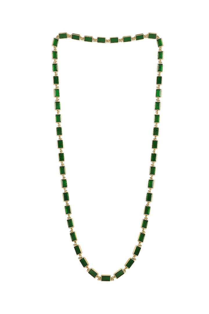 Gold Finish Freshwater Pearl Necklace by House of Tuhina at Pernia's Pop Up Shop