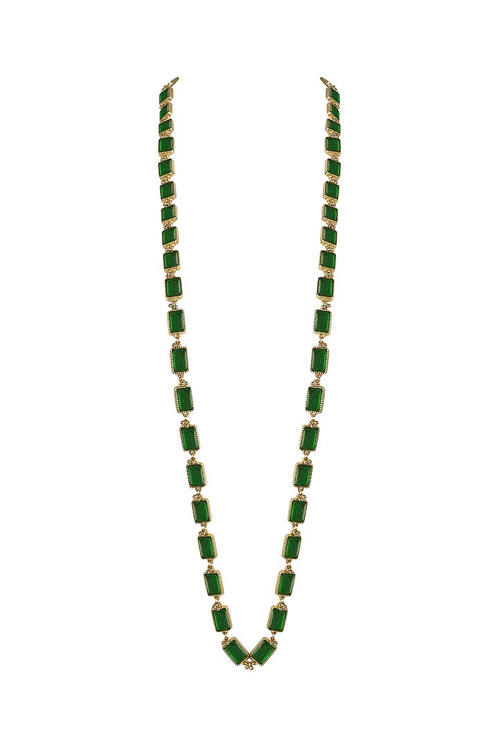 Gold Finish Freshwater Pearl Necklace by House of Tuhina at Pernia's Pop Up Shop