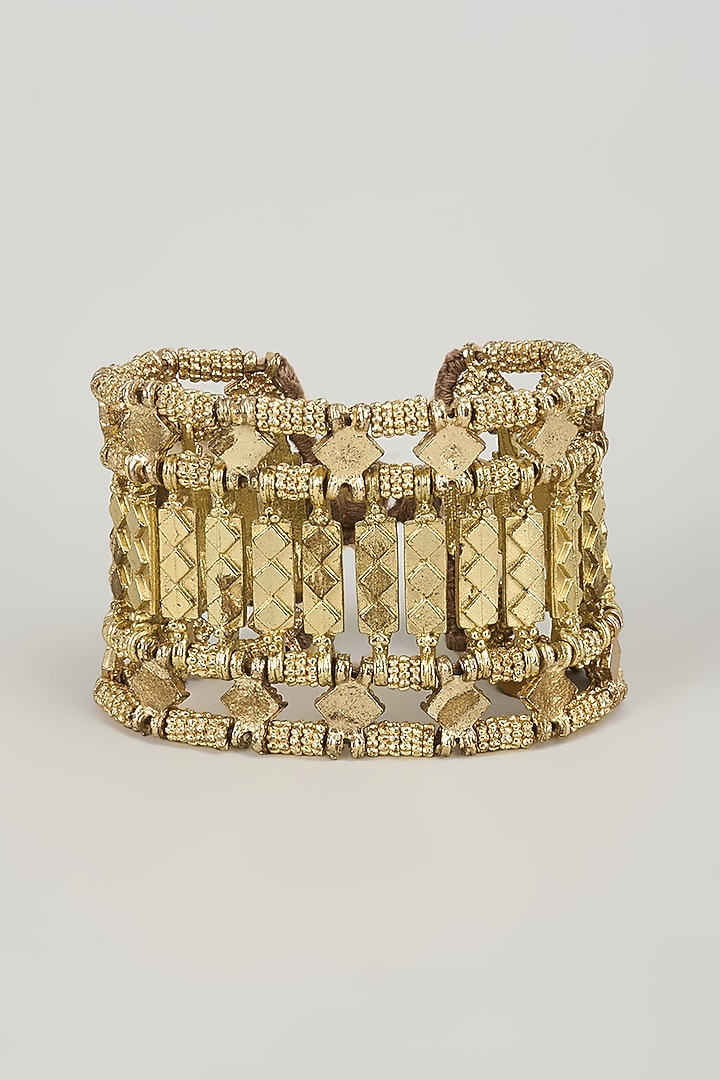 Gold Finish Bracelet by House Of Tuhina at Pernia's Pop Up Shop