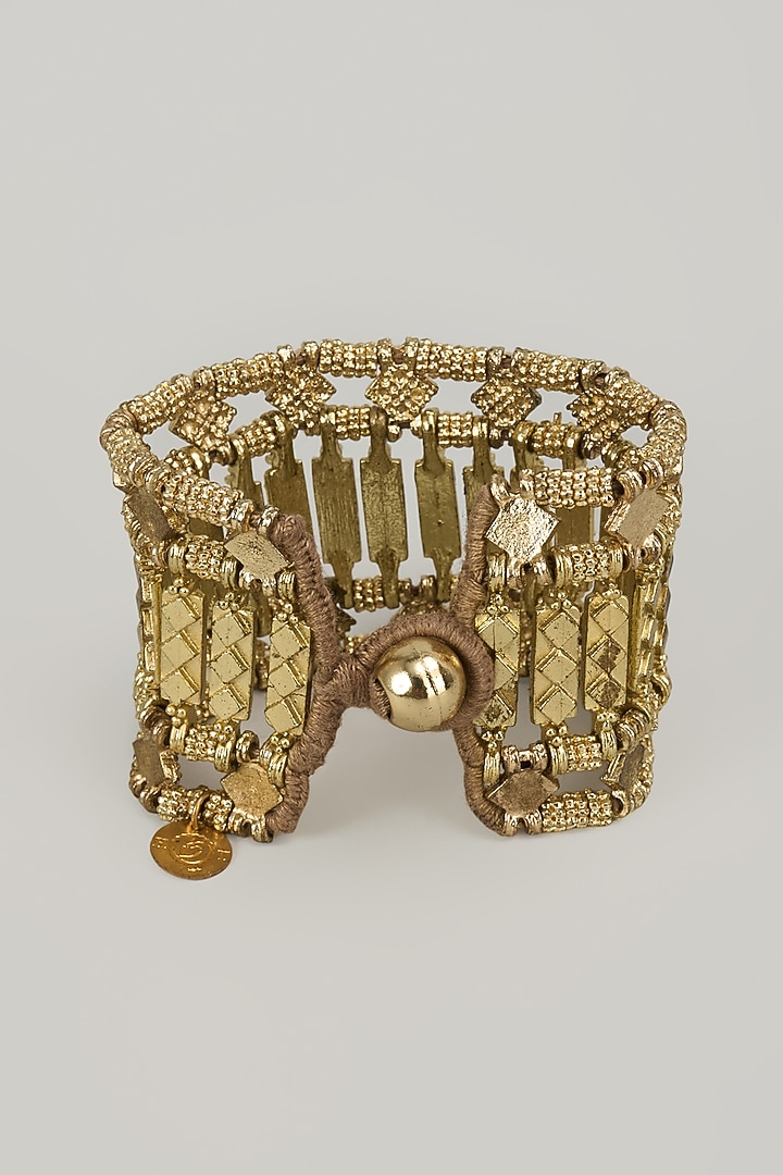 Gold Finish Bracelet by House Of Tuhina at Pernia's Pop Up Shop