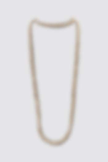 Gold Finish Cotton Thread Long Necklace by House of Tuhina