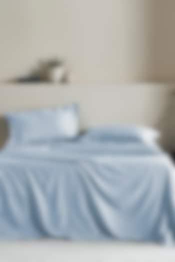 Light Blue Cotton Bedsheet Set by HOUMN at Pernia's Pop Up Shop