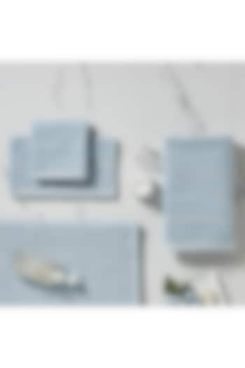Sterling Blue Cotton Terry Towel Set by HOUMN at Pernia's Pop Up Shop