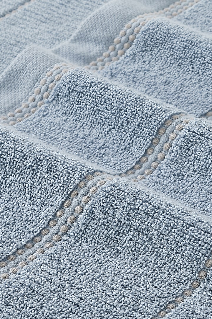 Sterling Blue Cotton Terry Bath Towel by HOUMN at Pernia's Pop Up Shop